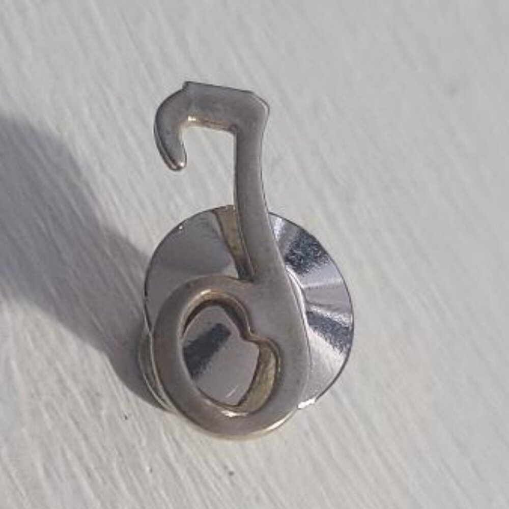 Cursive Script Letter "T" Monogram Vintage Lapel … - image 5